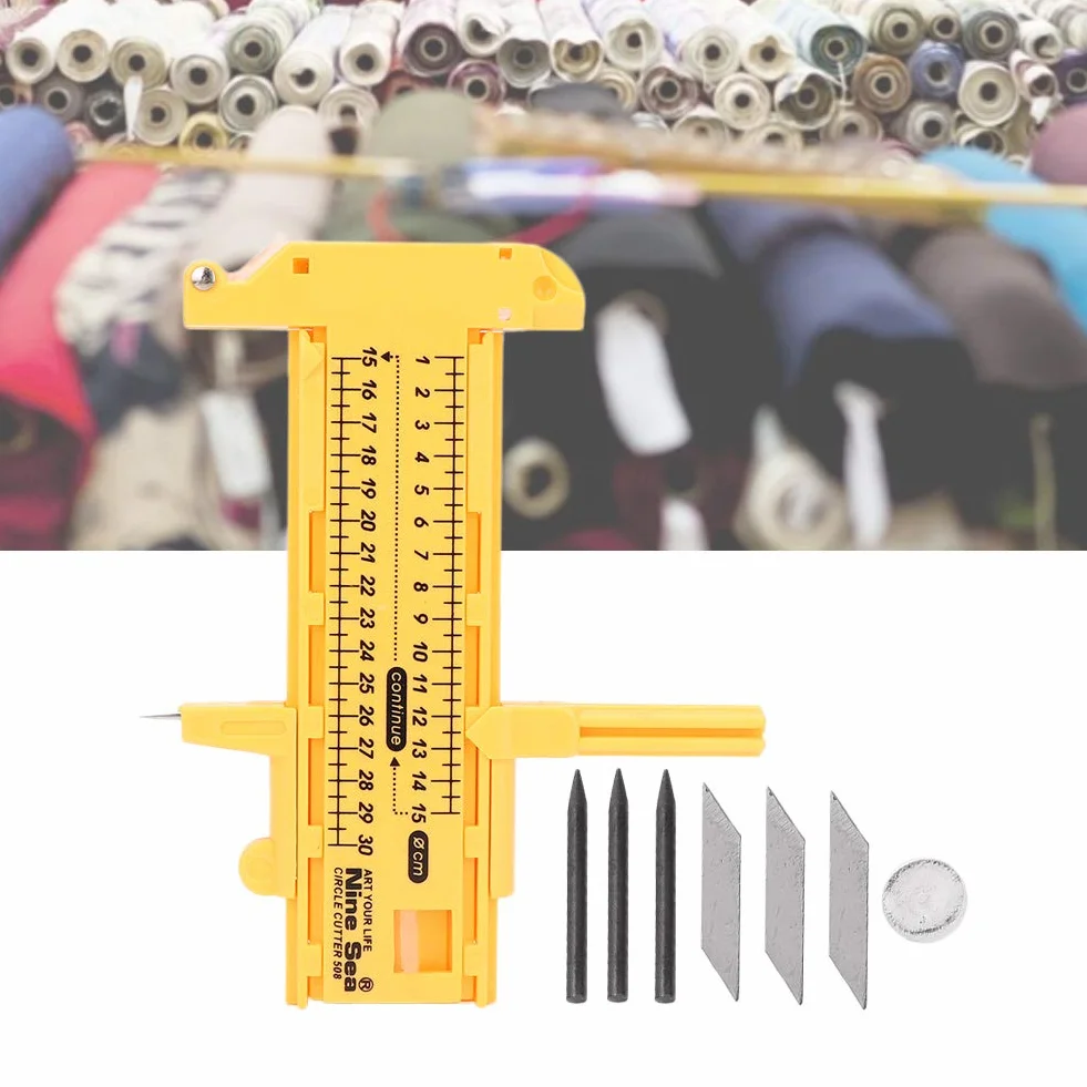 Compas Réglable Cercle Cutter PVC Plastique 10-300mm Outil De Coupe