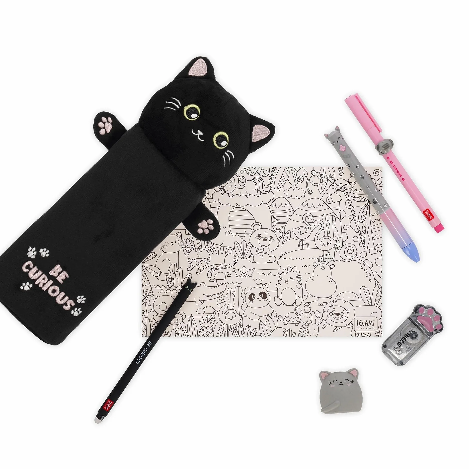 LEGAMI Trousse Super Soft Thème Kitty Étui Moelleux 100% Polyester