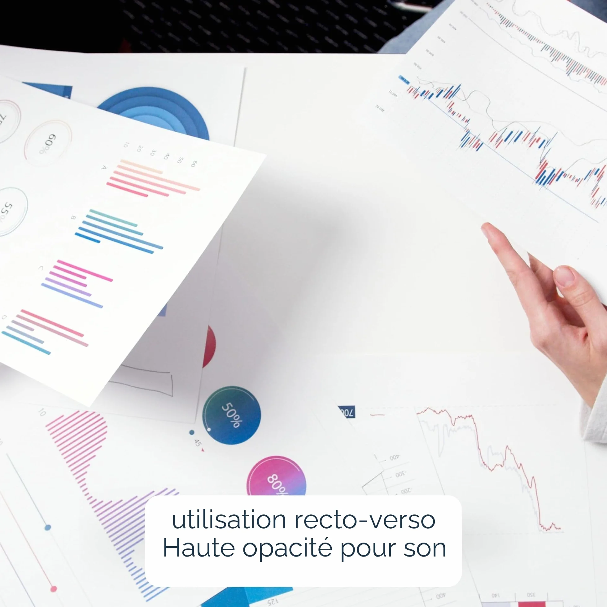 Papier A4 Multiusage Premium 80g 500 Feuilles pour Imprimantes Laser Jet d'Encre et Photocopieurs