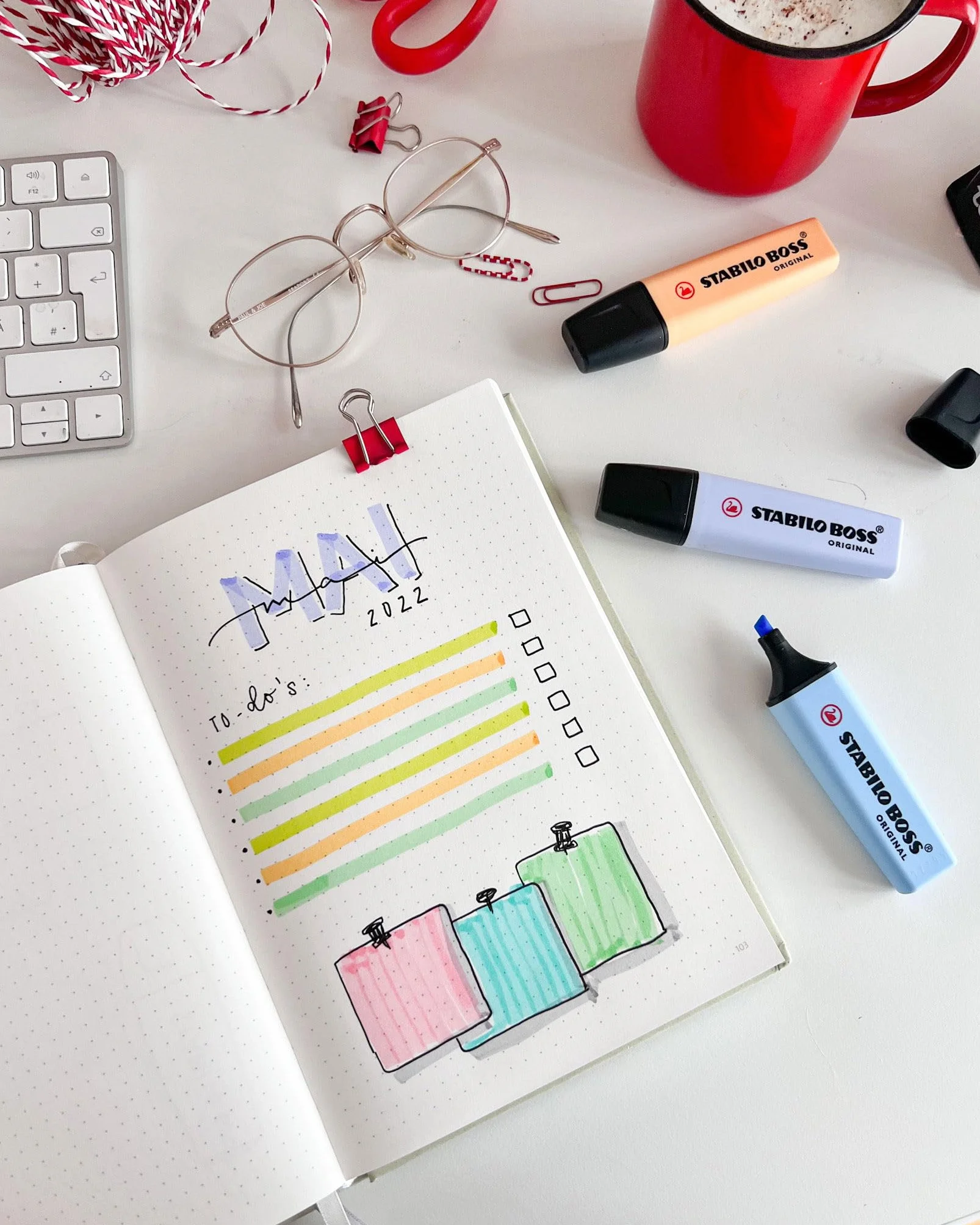 STABILO BOSS ORIGINAL Pastel Surligneur Set de bureau 15 pièces