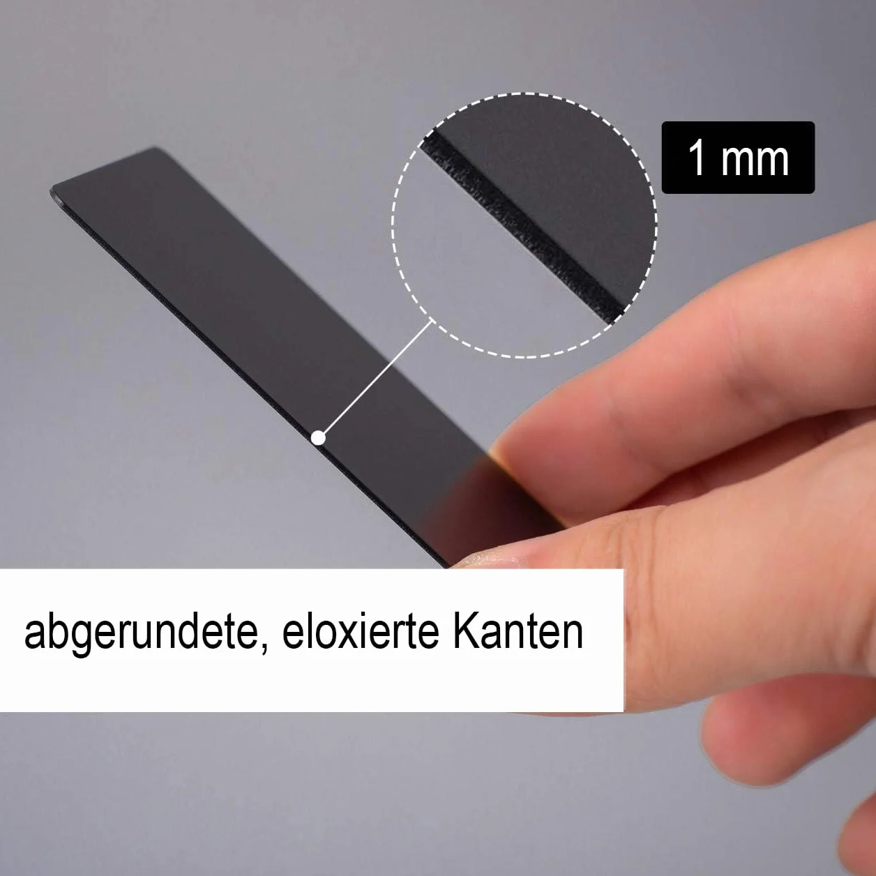 SOMEDA Lot de 10 cartes de visite en aluminium 1 mm 86 x 54 mm anodisées pour gravure au laser