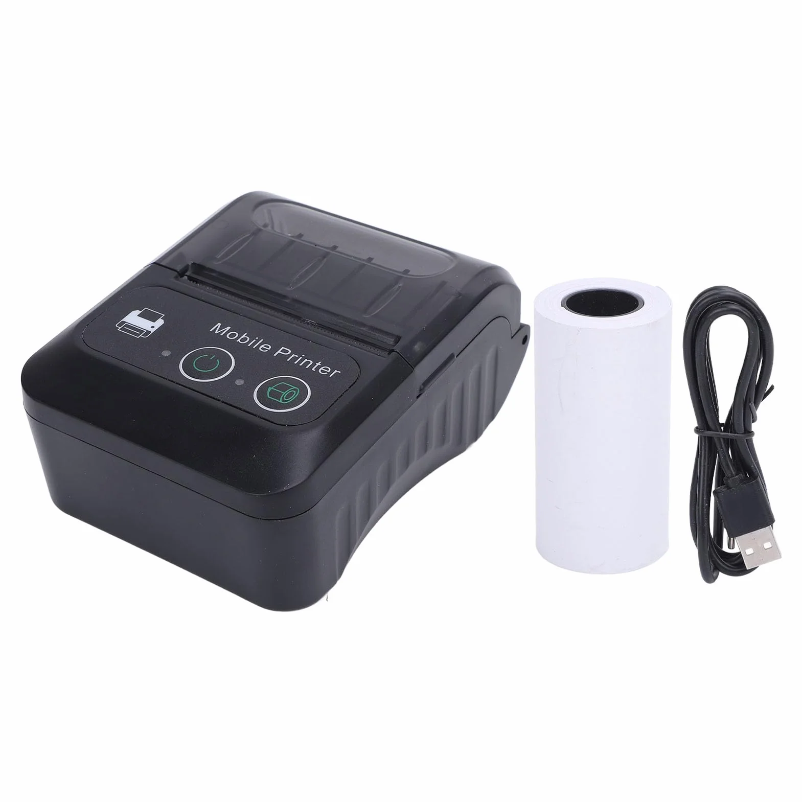 Bewinner Imprimante Thermique USB Bluetooth 58 mm 203 Dpi Portable Reçus