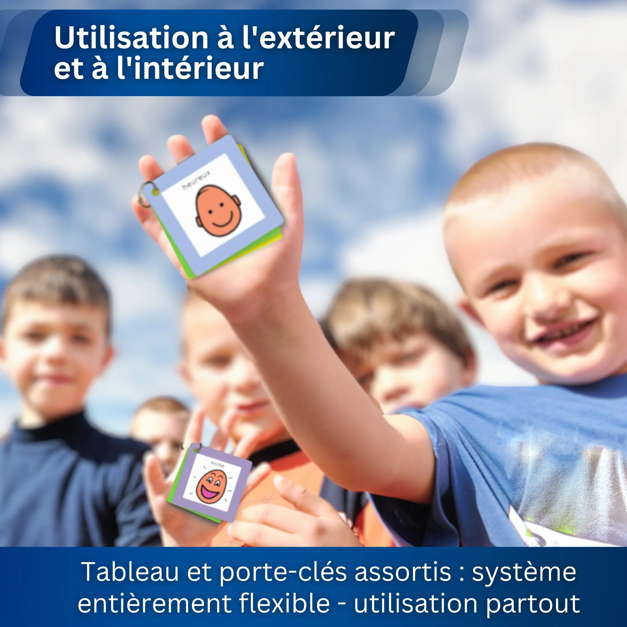 Support visuel émotions enfants - Pictogrammes Autisme Communication Non Verbale - Outil Maternelle TSA TDAH
