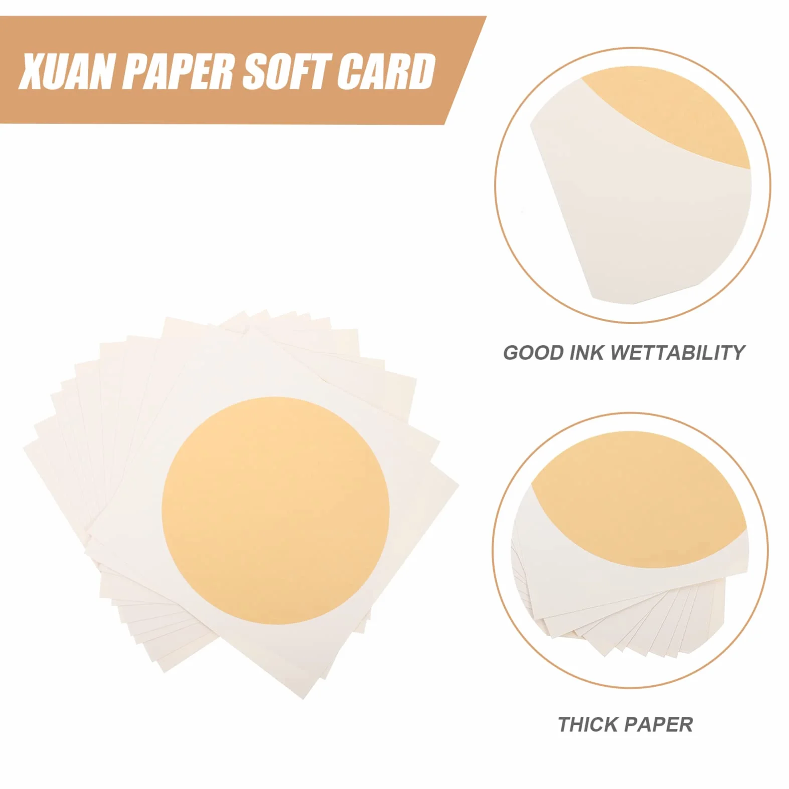 Papier De Calligraphie Vierge Xuan Pour Écriture Lisse Sumi Peinture Chinoise 10 Feuilles