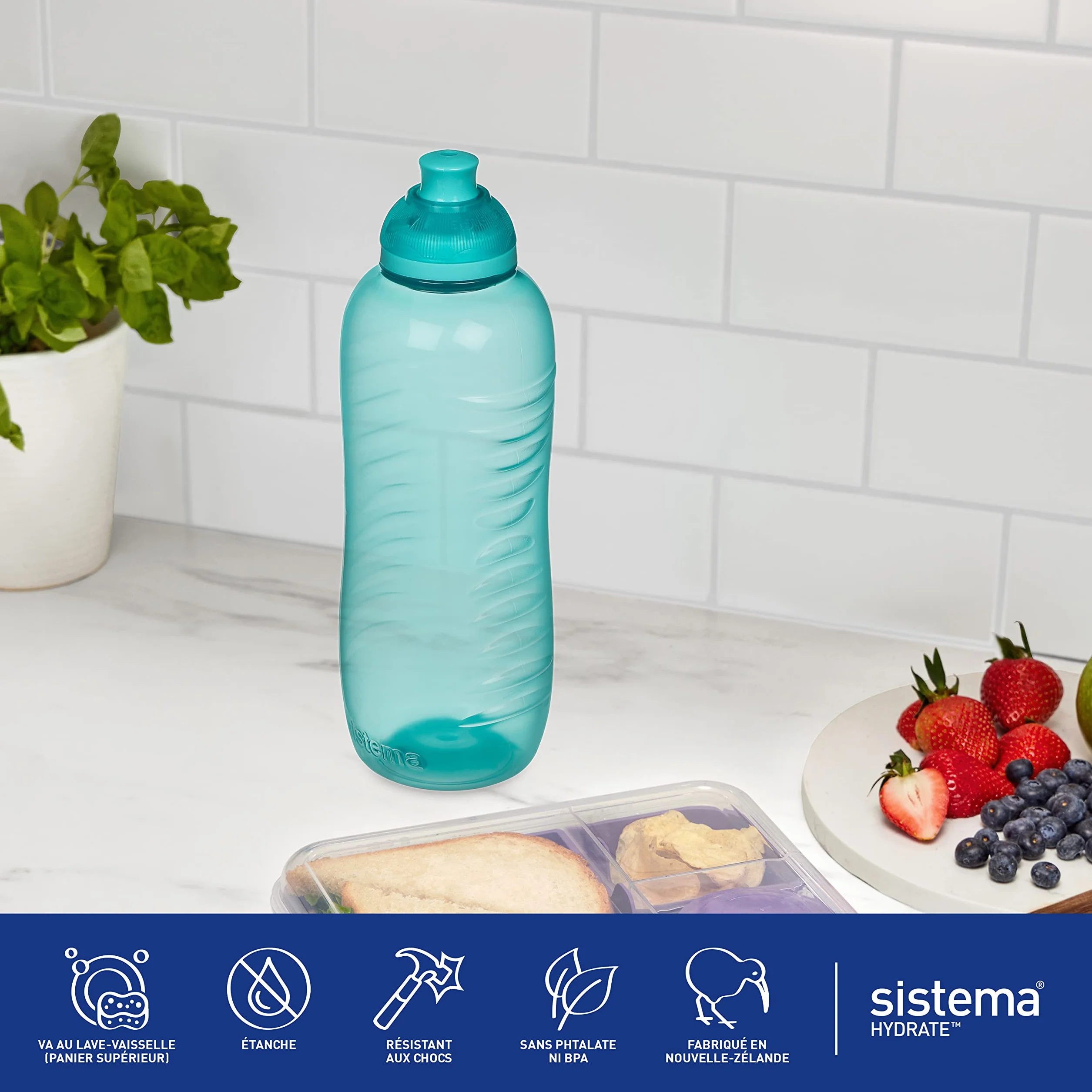 Sistema Twist 'n' Sip Squeeze Gourde sport 460 ml Verte