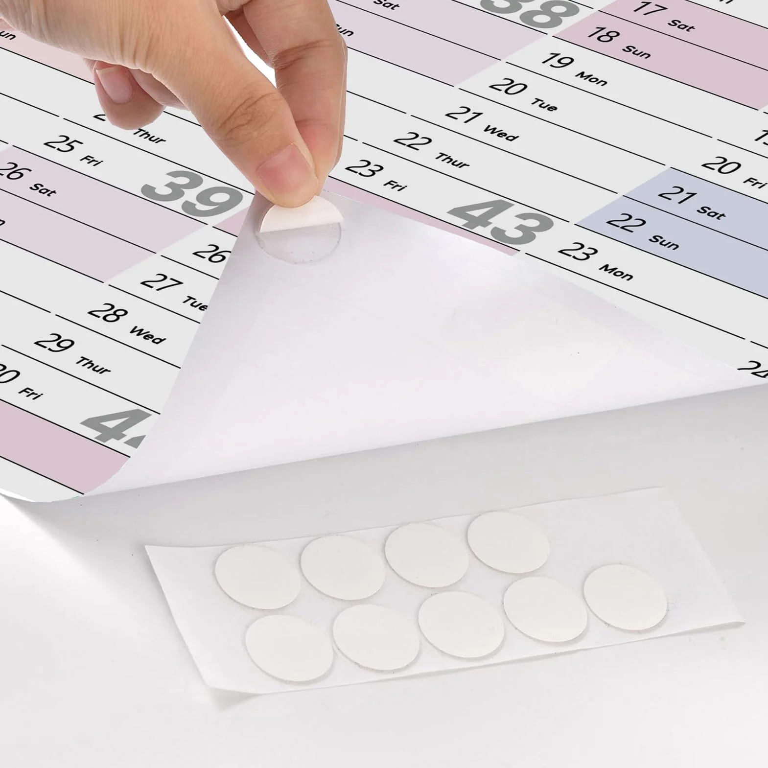 Calendrier Mensuel 2026-2026 Grand Planificateur Papier Vertical Janvier Décembre Bureau Salle Classe