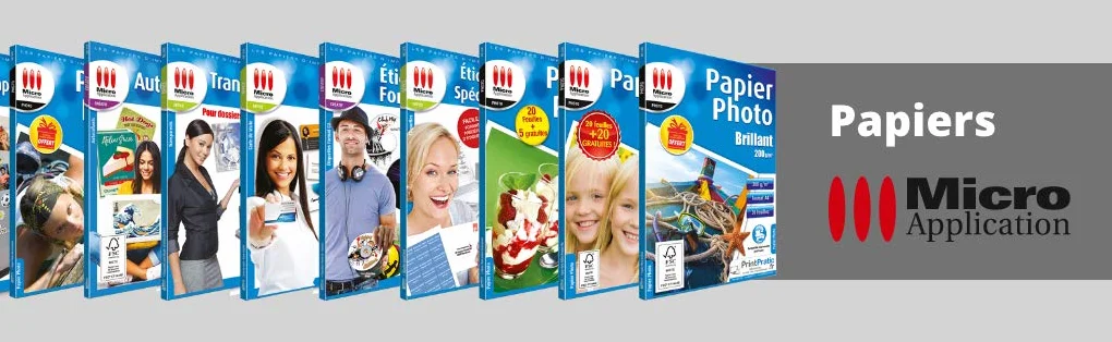 Papier photo A4 brillant 200 g/m² 20 feuilles Micro Application