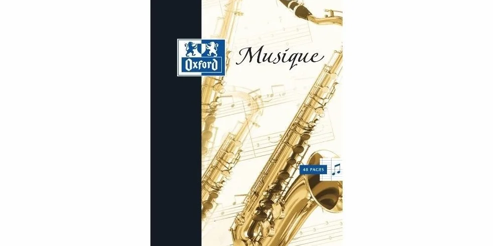 OXFORD Cahier de musique séyès 170 x 220 mm 48 Pages