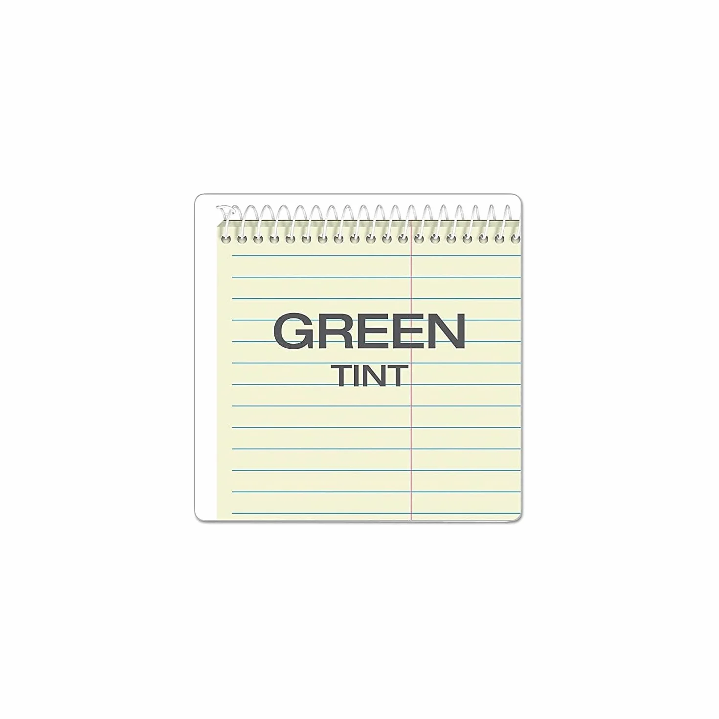 TOPS spirale Steno livres 15,2 x 22,9 cm Gregg Rule Greentint 80 feuilles 4 livres par lot
