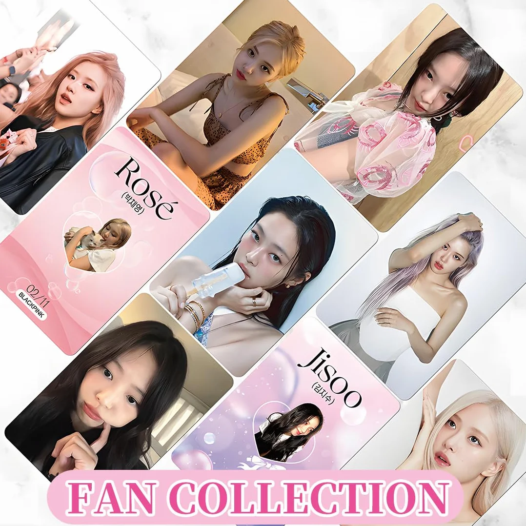 55 Pièces Cartes Kpop Blackpink Born Pink Lomo Photocards
