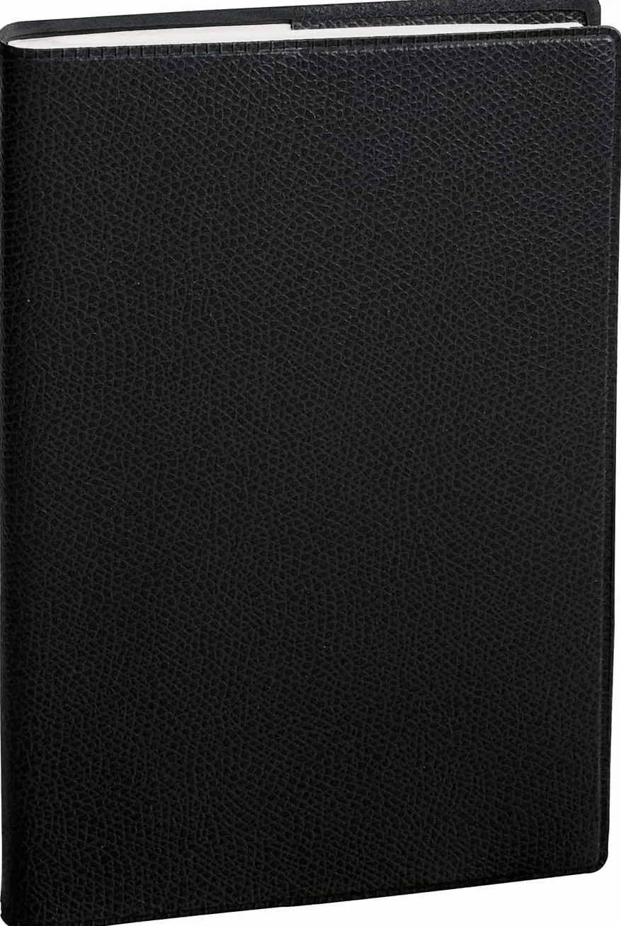 QUO VADIS Agenda Semainier Président Spiralé Impala Noir 21x27 cm Août 2026-2027
