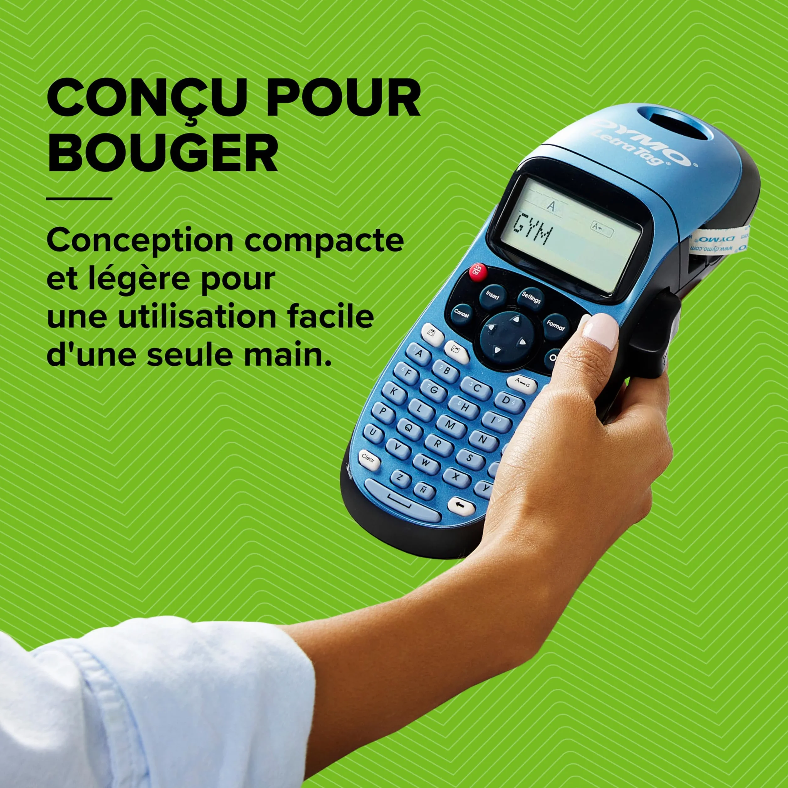 DYMO LetraTag LT-100H étiqueteuse portative imprimante d'étiquettes thermique sans encre clavier ABC