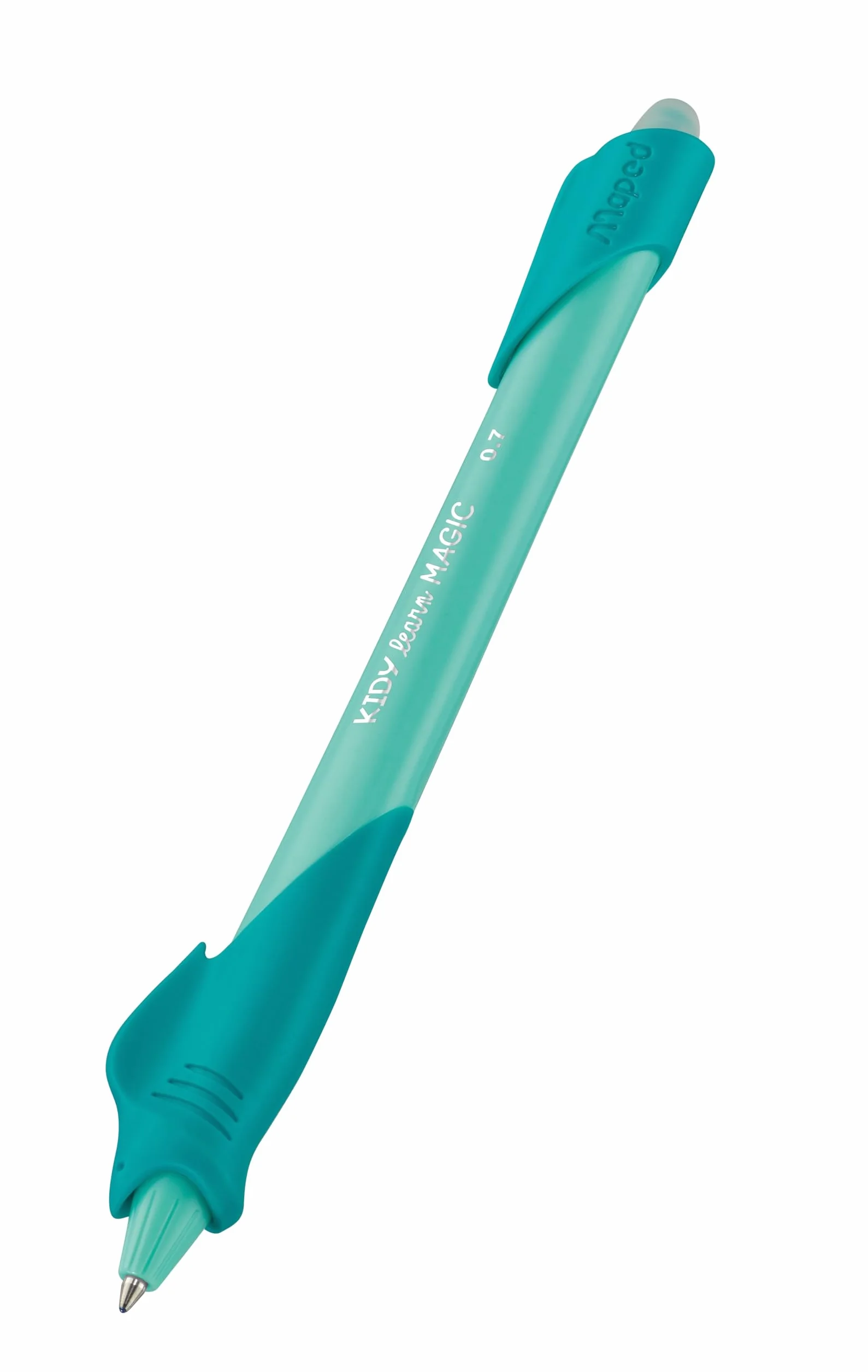 Maped Kidy Learn Stylo Effaçable Lot de 2 avec Gomme Intégrée Rechargeable Apprentissage Écriture Pack 4 Recharges