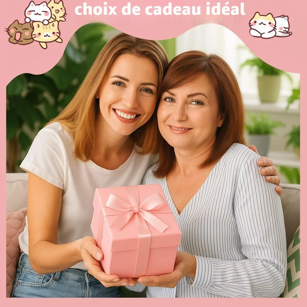 Kit Papeterie Patte de Chat 19 PCS Mini Rouleau à Crayons Ruban Correcteur Notes Adhésives Signets Magnétiques Stylos Pointeurs Gomme Règle Surligneurs