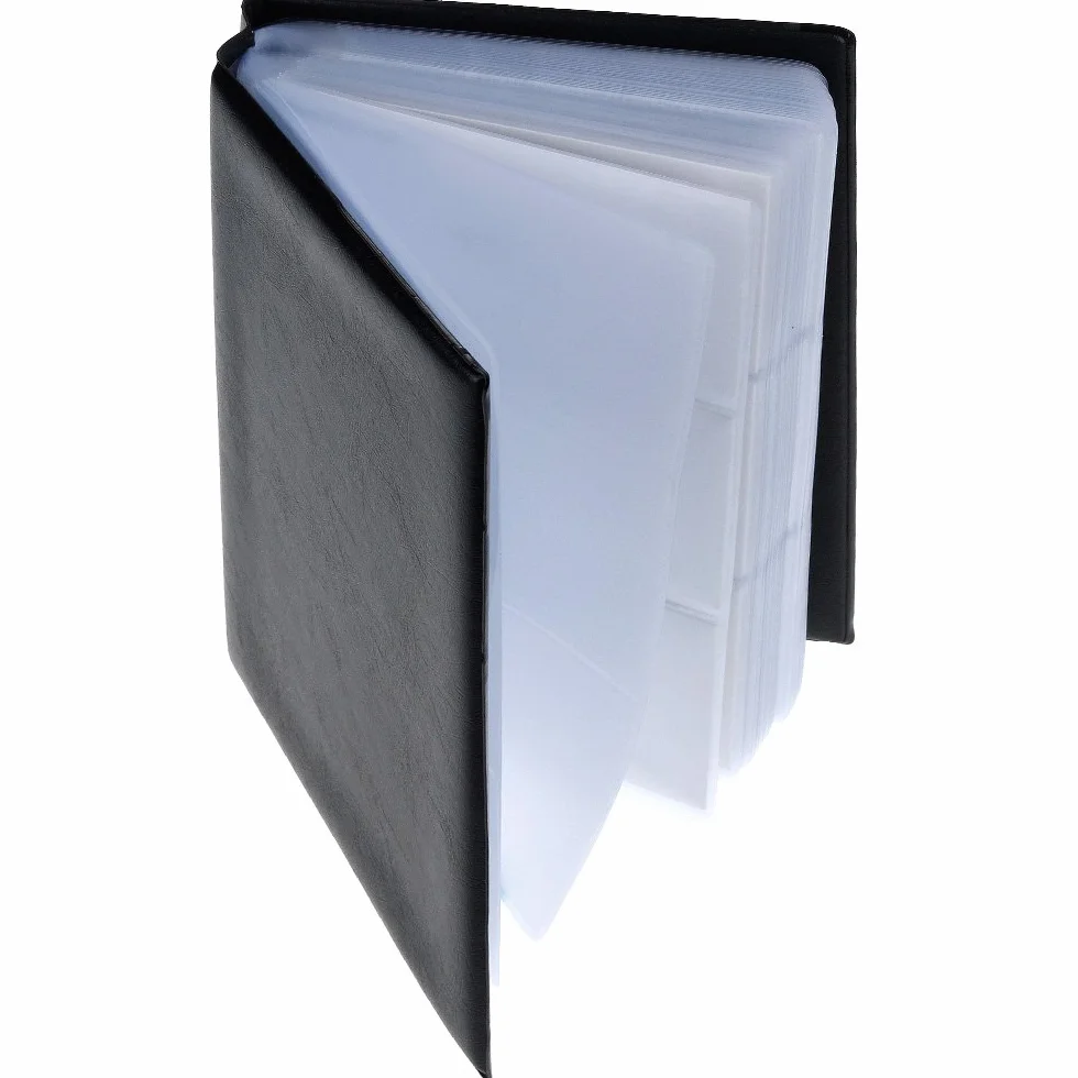 Zacro Porte Cartes de Visite PVC 240 Cartes Livre Ranger Fidélité Noir